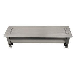 Brushed Motorized Conference Table Socket , Table Hidden Rotating Electrical