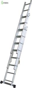 Wholesale 3 Floor Aluminium Ladder Telescopic 8 Step 1.4mm 150KG from china suppliers