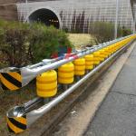 Q235 Q345 EVA Anti-corrosion Rotary Drum Movable Guardrail Barrier for Traffic