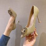 9888-21 Europe And The United States Sexy Pointed Shallow Mouth High Heels