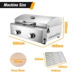 LPG Stainless Steel Pizza Oven Gas BBQ Oven Commercial Pizza Making Machine