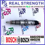 Common rail assembly diesel fuel injector 4945316 0445120140 for Cummins VW