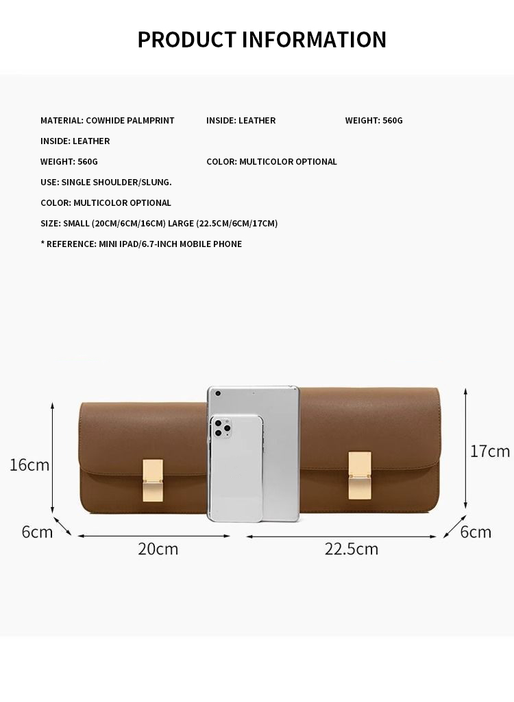 Daily Life Genuine Leather Ladies Tofu Bag Luxury Design Handbag Purse Small Shoulder