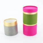 Biodegradable Kraft Paper Tube Packaging , Cardboard Round Tube Box Cosmetic