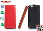 100% Perfect Fit Genuine Leather Flip Cover Case For Ipod Touch 5 High Quality