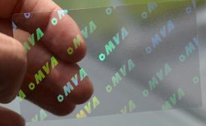 Wholesale 50u Thick Transparent Holographic Sticker , Custom Logo Hologram Stickers For Card from china suppliers