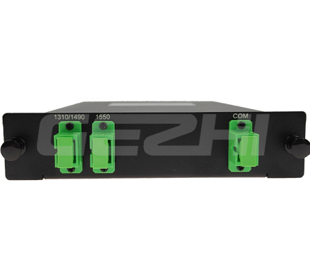 CATV 3 port filter optical WDM splitter 1310/1490/1550nm LGX cassette module in GPON, FTTH System
