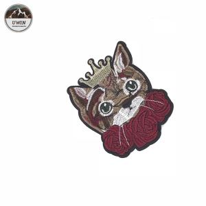 Wholesale Cute Cat Embroidery Patch with Crown Design Sew/Iron on clothing#10028 from china suppliers