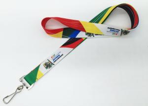 Wholesale Colorful Custom Woven Lanyards , Id Card Lanyard With Breakaway Buckle from china suppliers