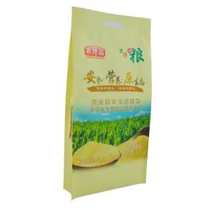 Wholesale 2.5KG Grain Packaging Bags Flat Bottom Side Gusset Bag Air Barrier from china suppliers