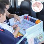 Polyester Baby Car Tray Plates Kids Drink Table Car Seat Child Cartoon Toy
