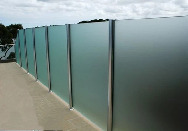 Indoor Outdoor 10mm Thick Frameless Glass Balcony Aluminum Balustrade