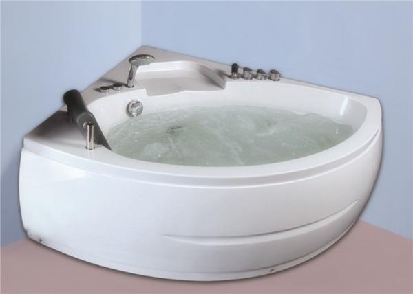 Luxury Small Corner Whirlpool Bathtub Massage Tub Freestanding For 1 Person