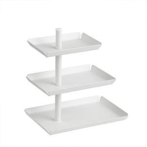 Wholesale Rustproof Iron Stamping Three Layer Fruit Tray Metal Houseware Luxury from china suppliers