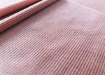 94% Poly Baby Pink Corduroy Material Pants Accessories Making 200GSM Stretchy