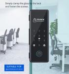 Digital Smart Glass Door Lock TTLock Fingerprint Electronic Password IC Card