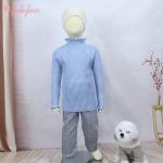 Custom Winter Baby Kids Rib Knitted Sweaters Baby Girl Boy Pullover Children