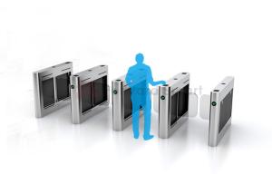 Wholesale Metro Station Ticket Inspection Fingerprint Flap Barrier Gate from china suppliers