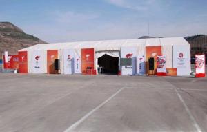Wholesale 15x25m Flame Resistant Outdoor Sports Tent Marquee Events 80-100km/h from china suppliers
