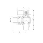 Brass Gas 1/2 Inch Male Ball Valve Nickel Plated 3/4 Threaded Ball Valve