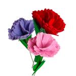 Mother's Day Felt Flower Craft Kit Carnation Bouquet for Children Preschool Gift