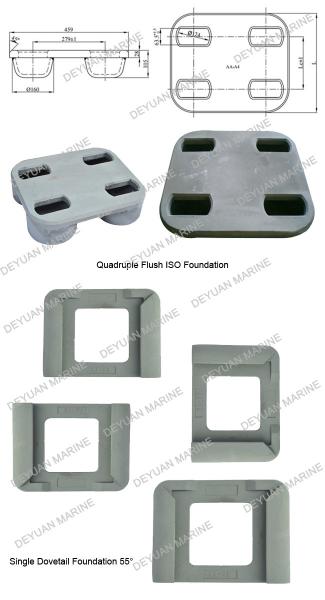 Excellent Shipping Container Lead Fixed Parts Quadruple Flush Single Dovetail