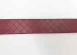 Embossed Pattern 32mm Cowhide Womens Wide Leather Belts