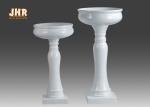 Wedding Glossy White Fiberglass Flower Pots Lightweight Planters And Pots