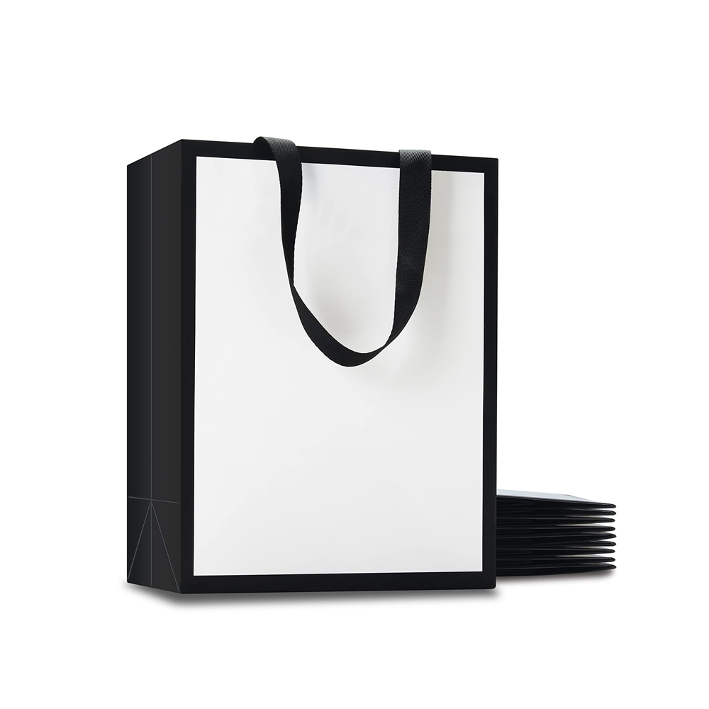 Custom Printing Enterprise Art Card Paper Bag With Handles in Folding Style for Gifts