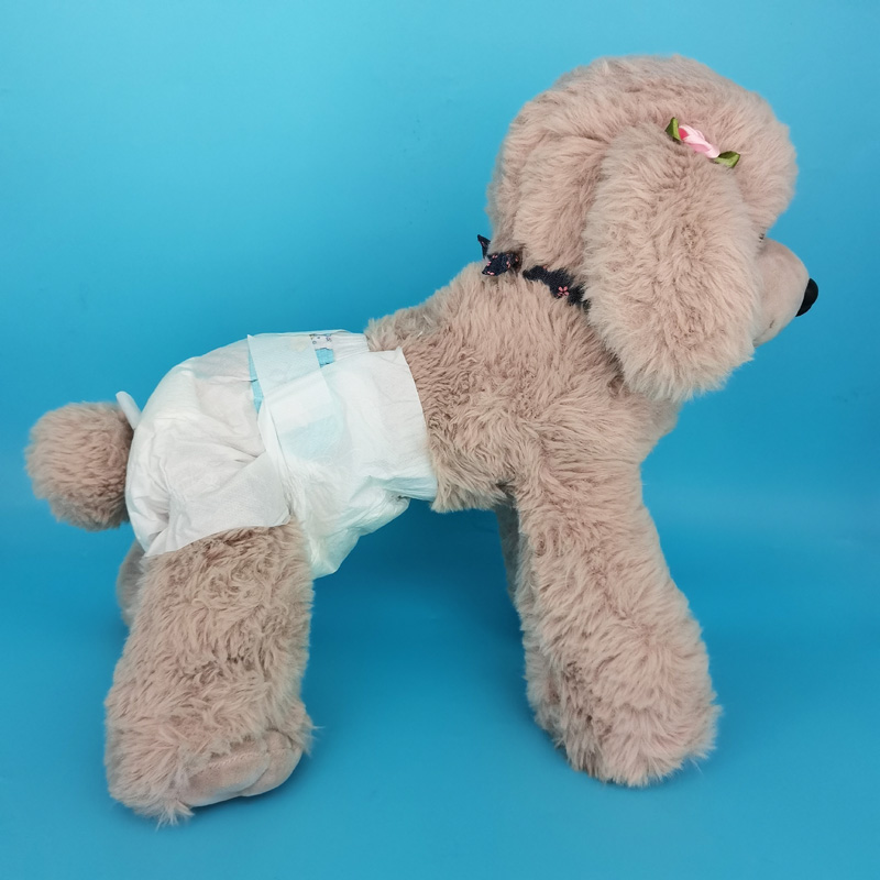Customized Blue Large Dog Diaper for Pets 3D Leak Prevention Channel