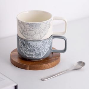 Wholesale Business Gifts Cappuccino Cups Set Sustainable Ceramic Coffee Cup And Saucer Set from china suppliers