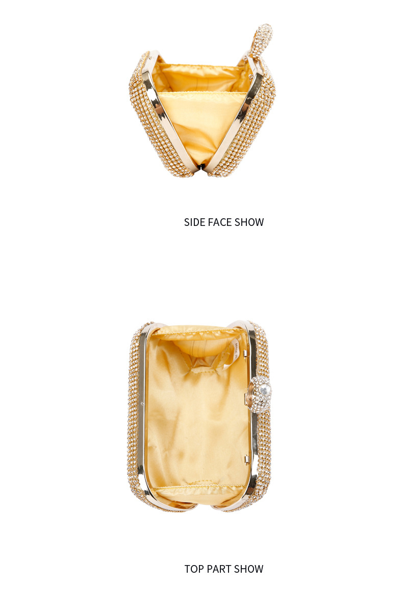 End Luxury Diamond Purses Crystal Women Beaded Evening Bag Rolling Stones Ladies Bag 2023