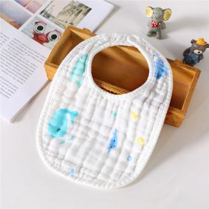 Wholesale Double Layers Classical Muslin Baby Bibs Absorbent Washable MBT 005 from china suppliers