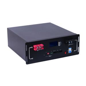 Wholesale Long Lasting Rack Mount Lithium Phosphate Iron Battery 51.2V 100Ah Safe Efficient from china suppliers