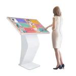 43 Inch Touch Screen Kiosk , Interactive Table Kiosk Floor Standing For