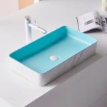 Modern Countertop Sanitary Ware Basin Ceramic Bathroom Pedestal Sink