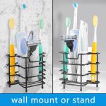 Wall Mount Stainless Steel Toothbrush Holder Tooth Brush Stand for Electric