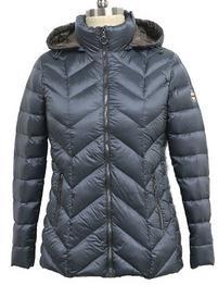 Wholesale Winter Warm Womens Puffer Coat With Hood , Casual Style Slim Down Jacket from china suppliers