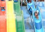 Muti - Color Racing Outdoor Fiberglass Water Slides For Youth / Children