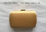 Elegant Hard Box Satin Clutch Bag Black Velvet Lining For Prom And Wedding