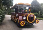 220V Electric Sightseeing Car Electric Tour Bus Lower Noises FRP Steel Material
