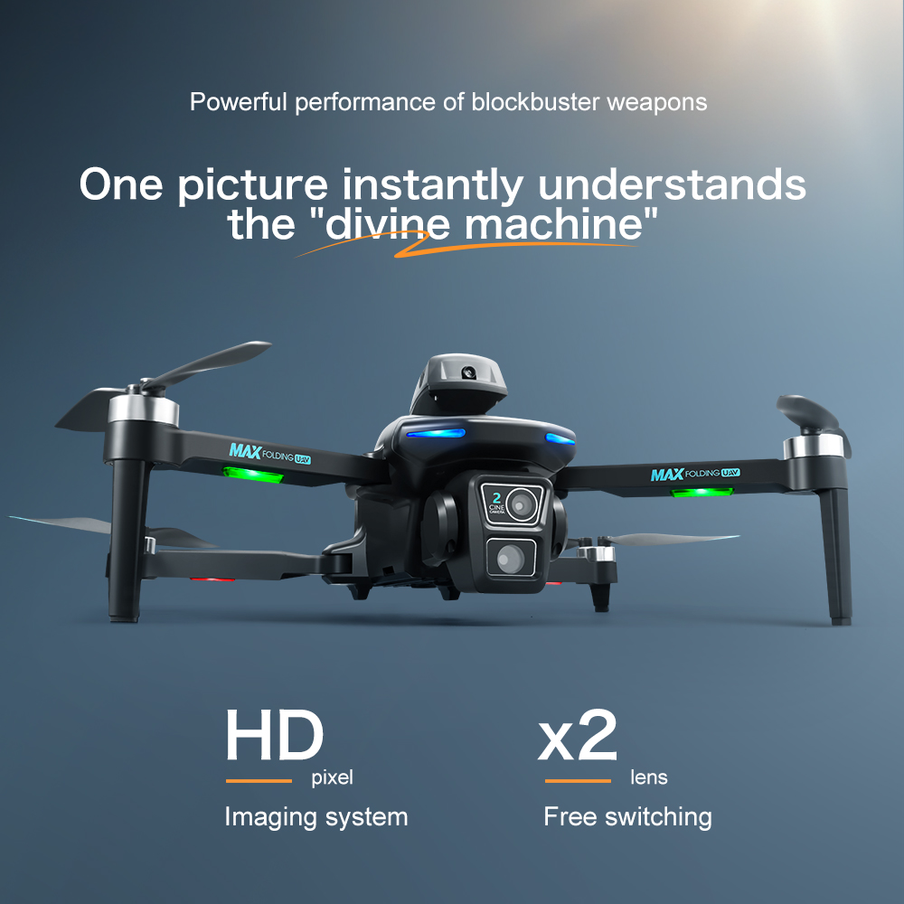 Drone Type Xt606 Aerial Airplane 2.4g Wifi Fpv Real Time Transmission Brushless Motor Drone 4k Pro 100m App Control One Key Takeoff Landing