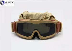 Wholesale Spherical Military Style Sunglasses , Ballistic Shooting Glasses Elastic Headband Strap from china suppliers
