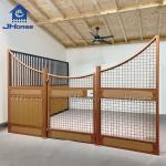 Custom Bamboo Horse Stable With Swing/Sliding Door Weatherproof Steel Bamboo