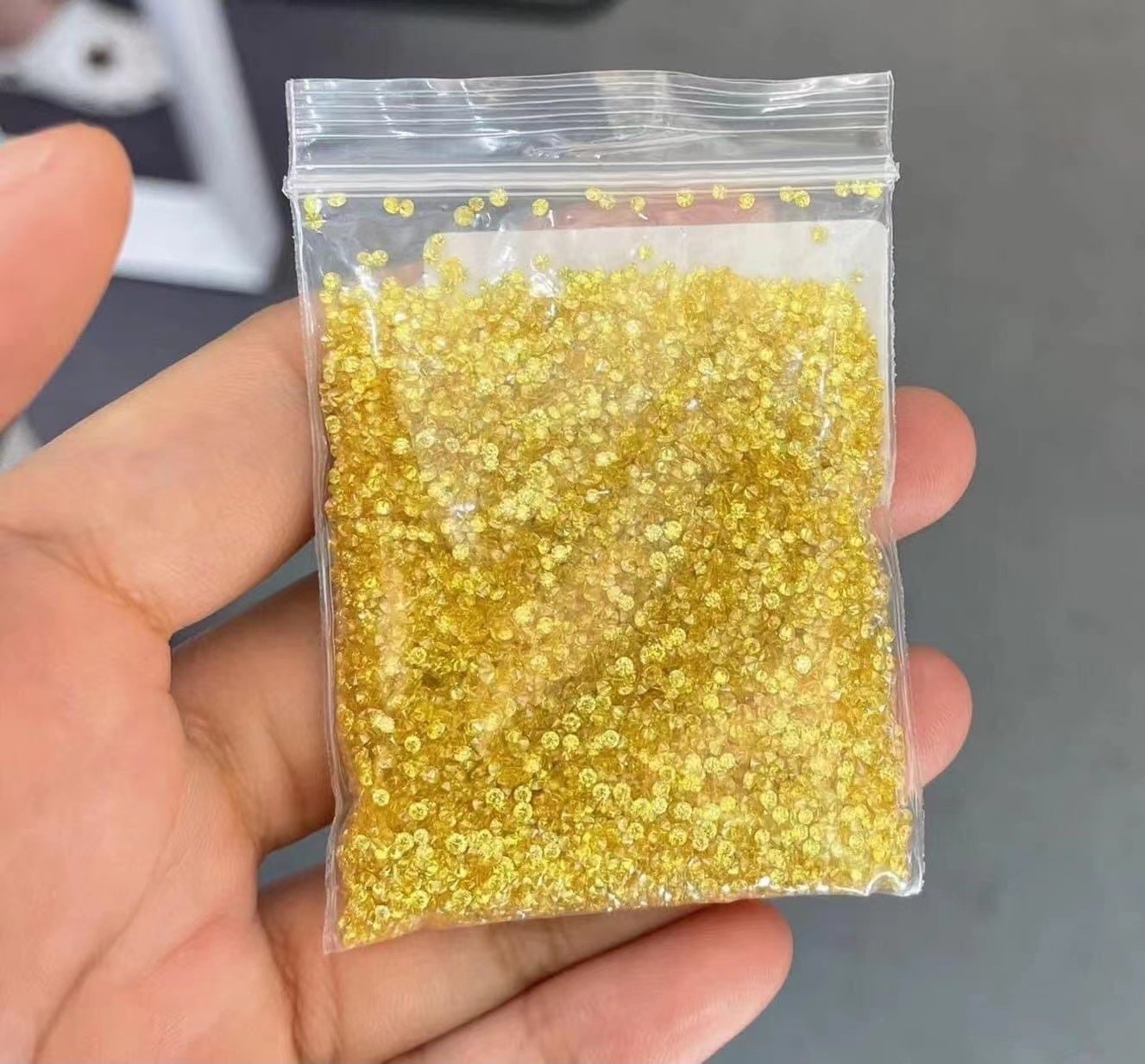 VVS-VS Lab Grown Melee Diamonds HPHT Yellow Lab Created Diamonds