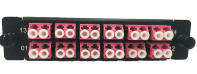 6 Adapter Fiber Optic Patch Panel , LC Multimode Fiber Patch Panel