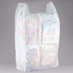 LDPE Material White Plastic T Shirt Bags , Reusable Personalized T Shirt Bags