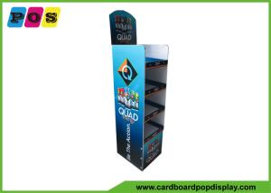 Wholesale Beverage Stable POP Cardboard Merchandising Displays With Four Shelves FL032 from china suppliers