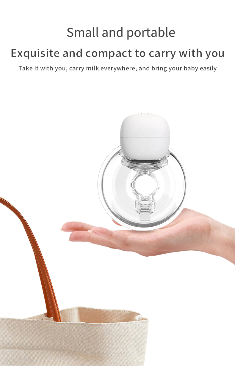 LCD Display Portable USB Rechargeable Breast Pump for and Hands-free Milk Expression