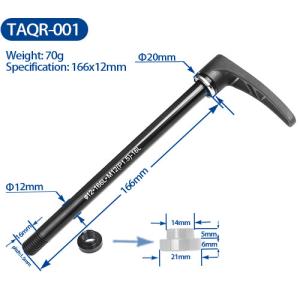 Wholesale Alloy Thru Axle Road Bicycles Parts With Quick Release Lever Black Color from china suppliers
